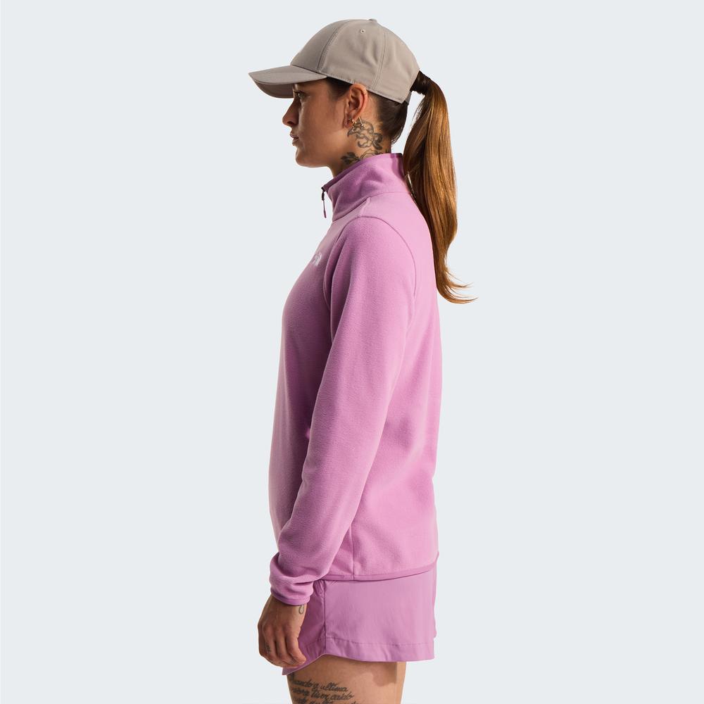 Blúza The North Face 100 Glacier 1/4 Zip Fleece 0A8D2JG6E1 - ružové