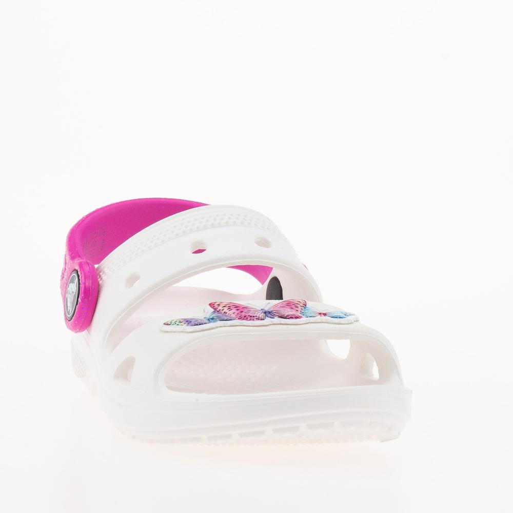 Sandále Crocs Classic Embellished 207803-100 - biele