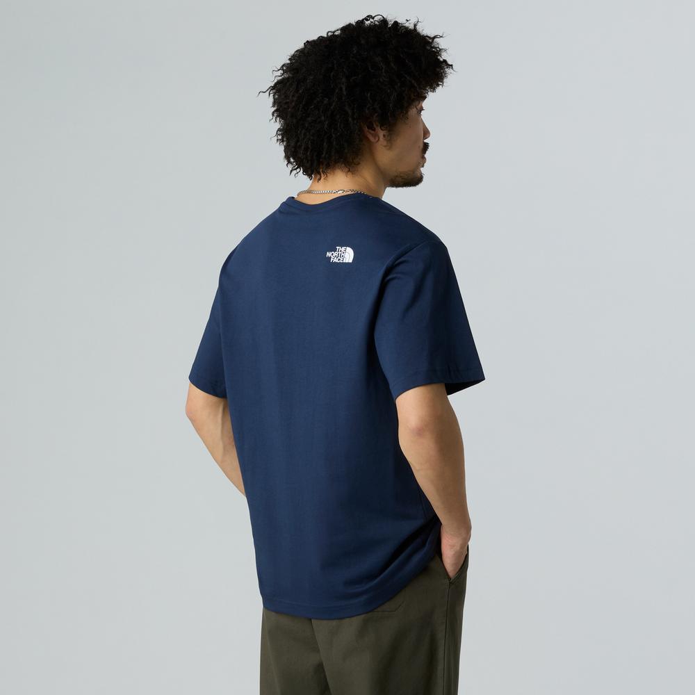 Pánske tričko The North Face Mountain 0A8E3M8K21 - tmavomodré