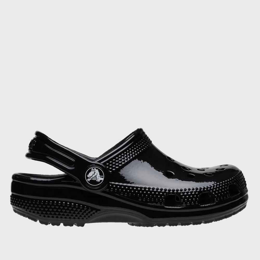 Klapky Crocs Classic High Shine Clog 209834-001 - čierne
