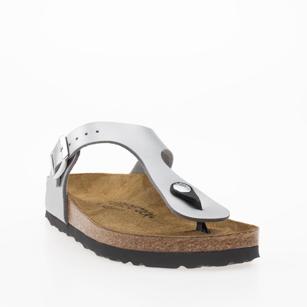 Žabky Birkenstock Gizeh 43853 - strieborné