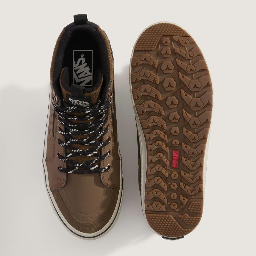 Dámske topánky Vans SK8-Hi Waterproof VN000DAQ91K1 - hnedé