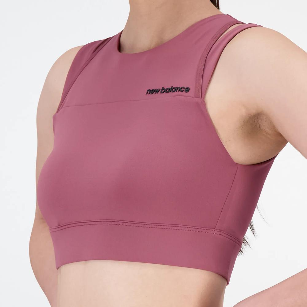 Športový top New Balance WB21110WAD - ružové