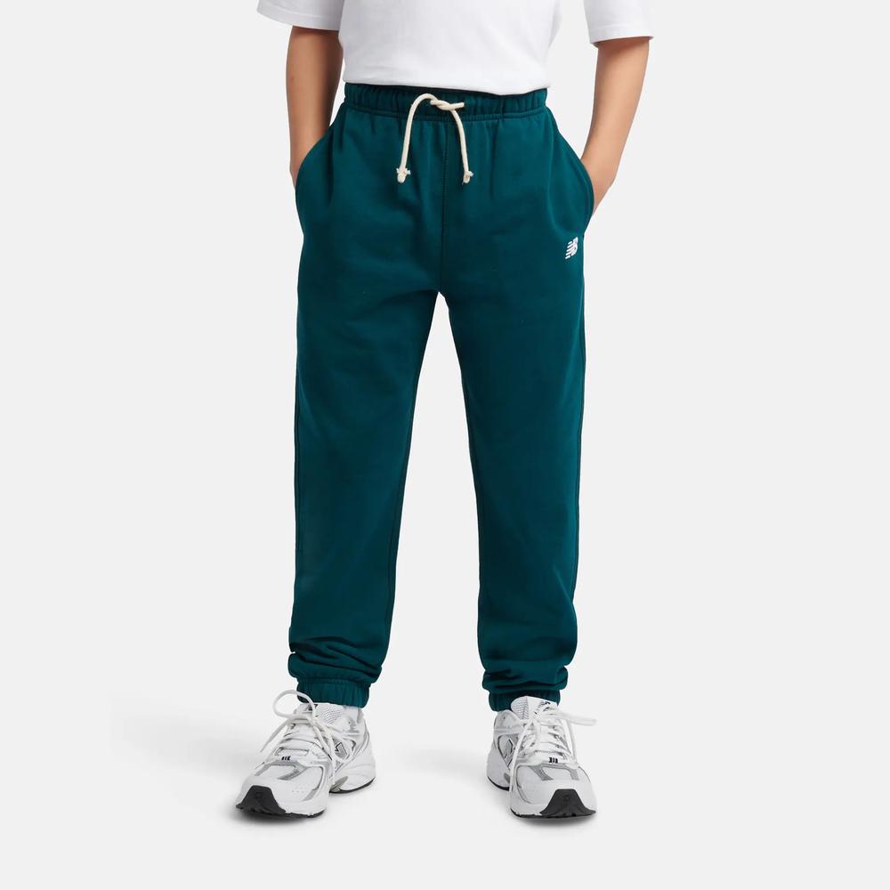 Detské nohavice New Balance LAKB0060AAV - zelené