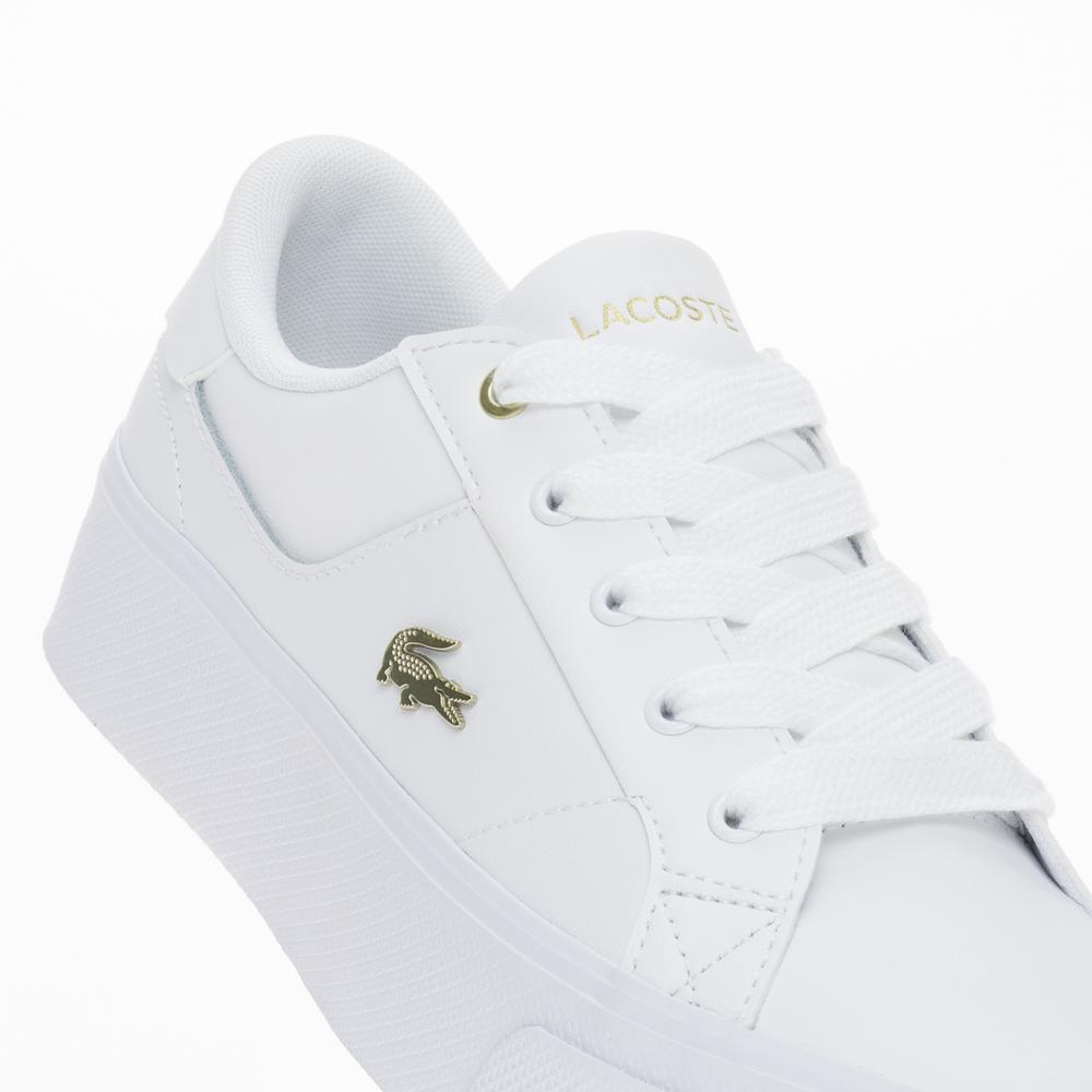 Topánky Lacoste Ziane Platform 124 2 CFA 747CFA0005-216 - biele