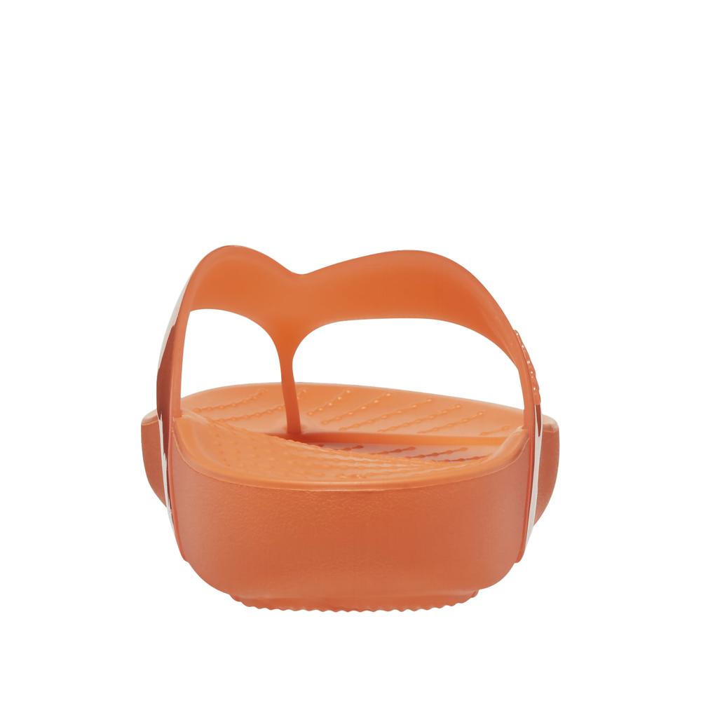 Klapky Crocs Splash Glossy Flip 208534-83I - pomarančové