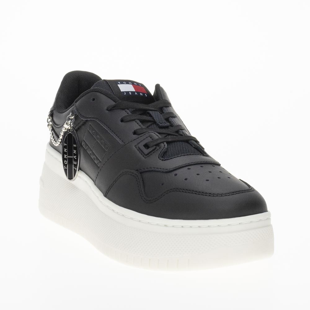 Topánky Tommy Jeans TJW Retro Flatform Charm EN0EN02421-BDS - čierne