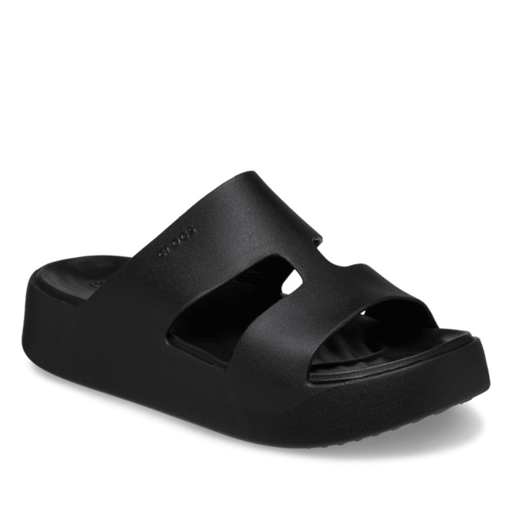 Klapky Crocs Getaway Platform H-Strap 209409-001 - čierne