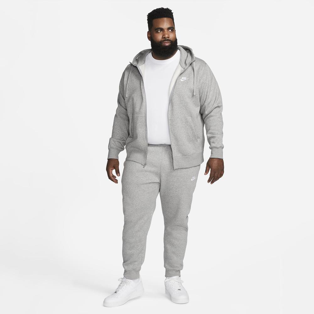 Blúza Nike Nsw Club Hoodie Fz BV2645-063 - šedý