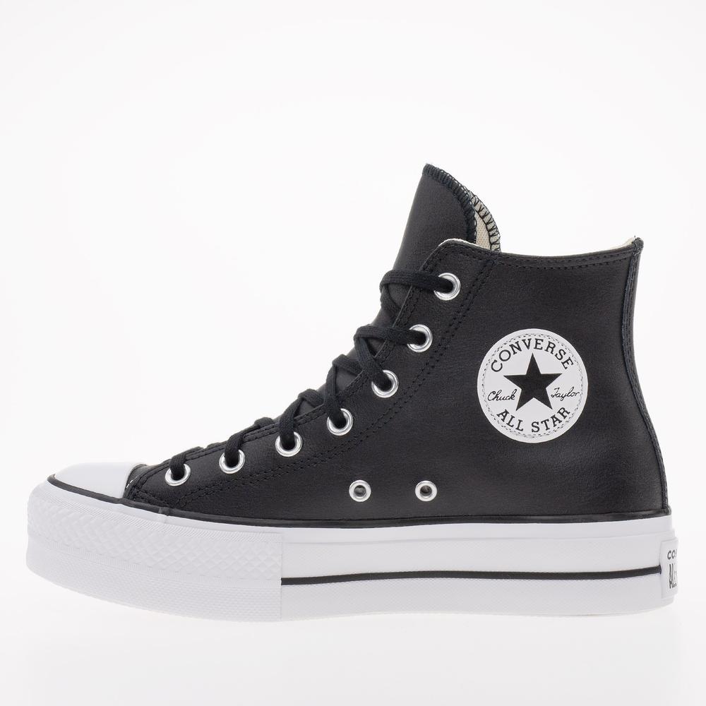 Topánky Converse Chuck Taylor All Star Lift Platform Leather 561675C - čierne