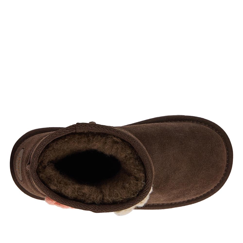 Detské topánky Emu Australia Daisy K13232CHOC  - hnedé