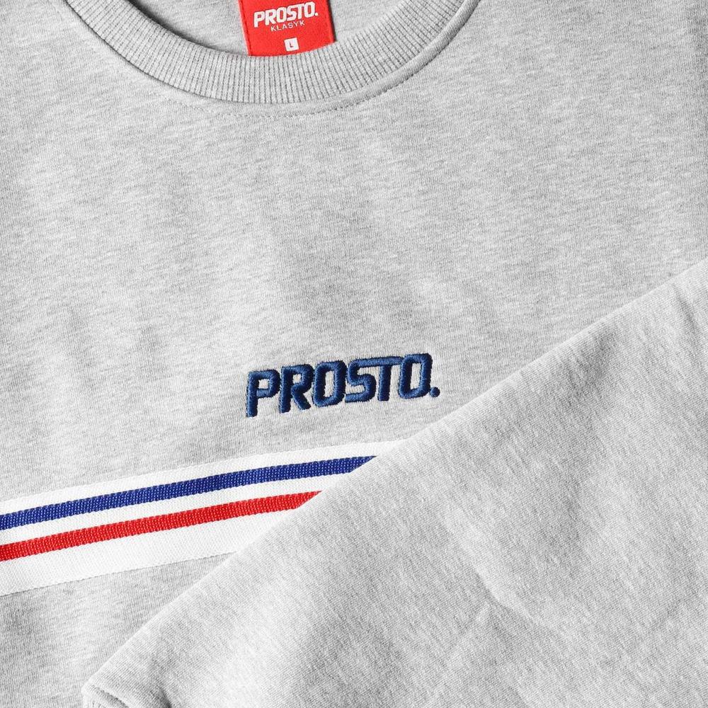 Blúza Prosto Klasyk Crewneck Pate KL231MSWE1051 - šedý