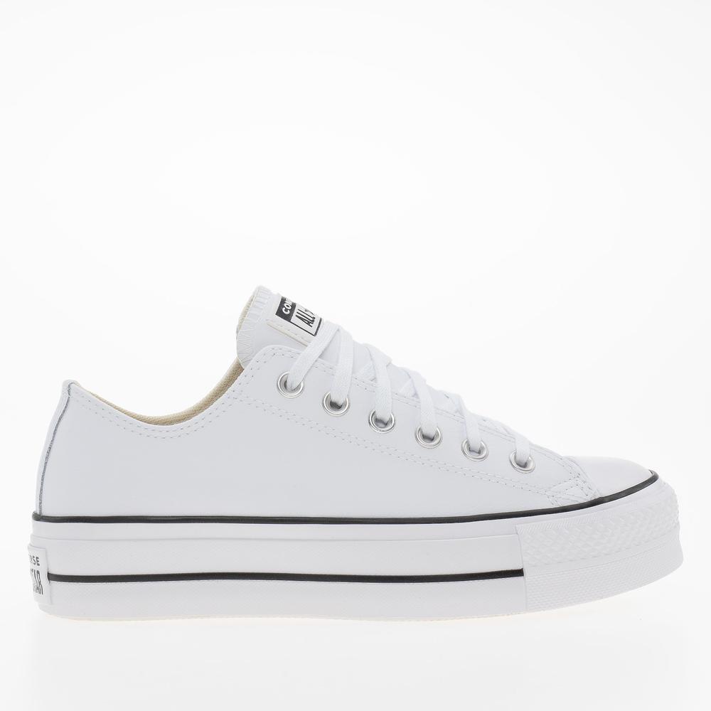 Topánky Converse Chuck Taylor All Star Lift Platform Leather 561680C - biele