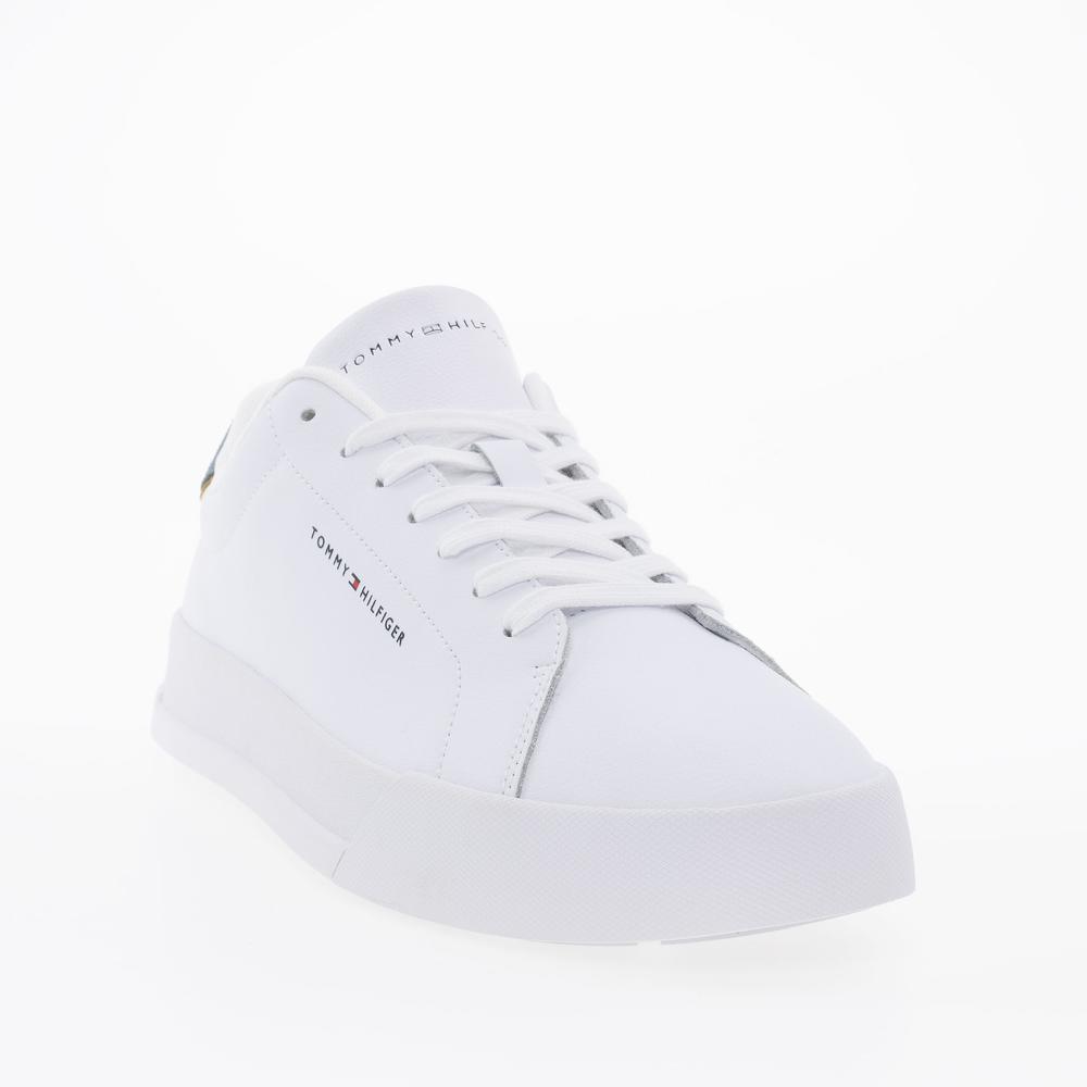 Topánky Tommy Hilfiger Court Leather Detail FM0FM05367-PN6 - biele