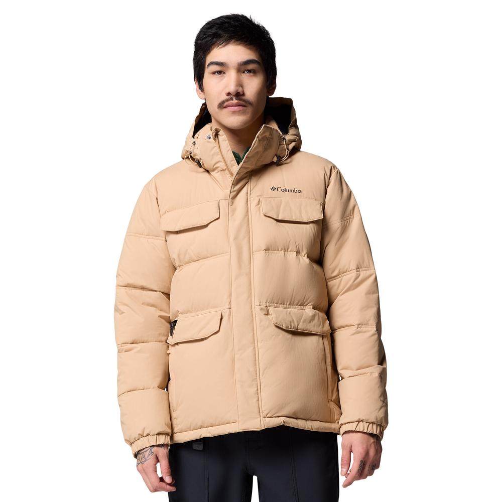 Mužský bunda Columbia Landroamer Hooded Puffer 2088081262 - béžové