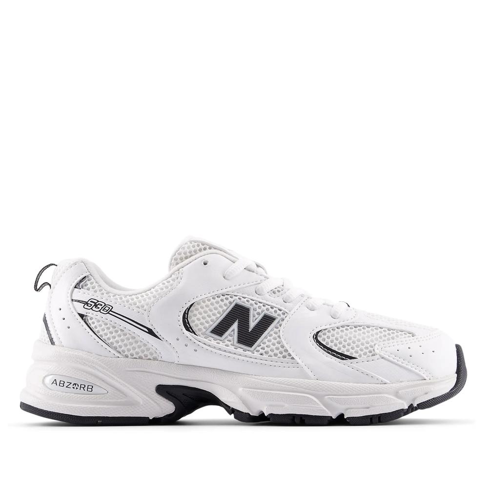 Detské topánky New Balance GR530CF  - biele
