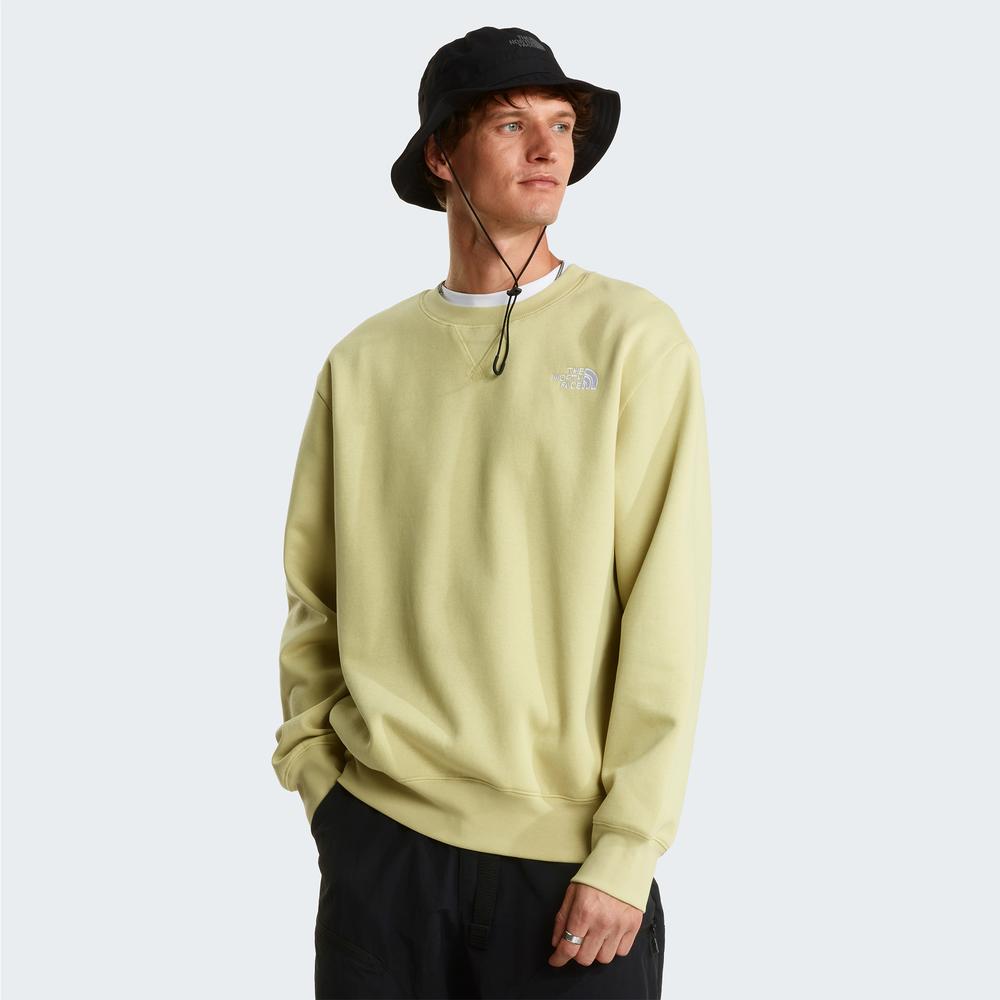 Mužský blúza The North Face Essential Relaxed Crew 0A89ETG731 - žltá