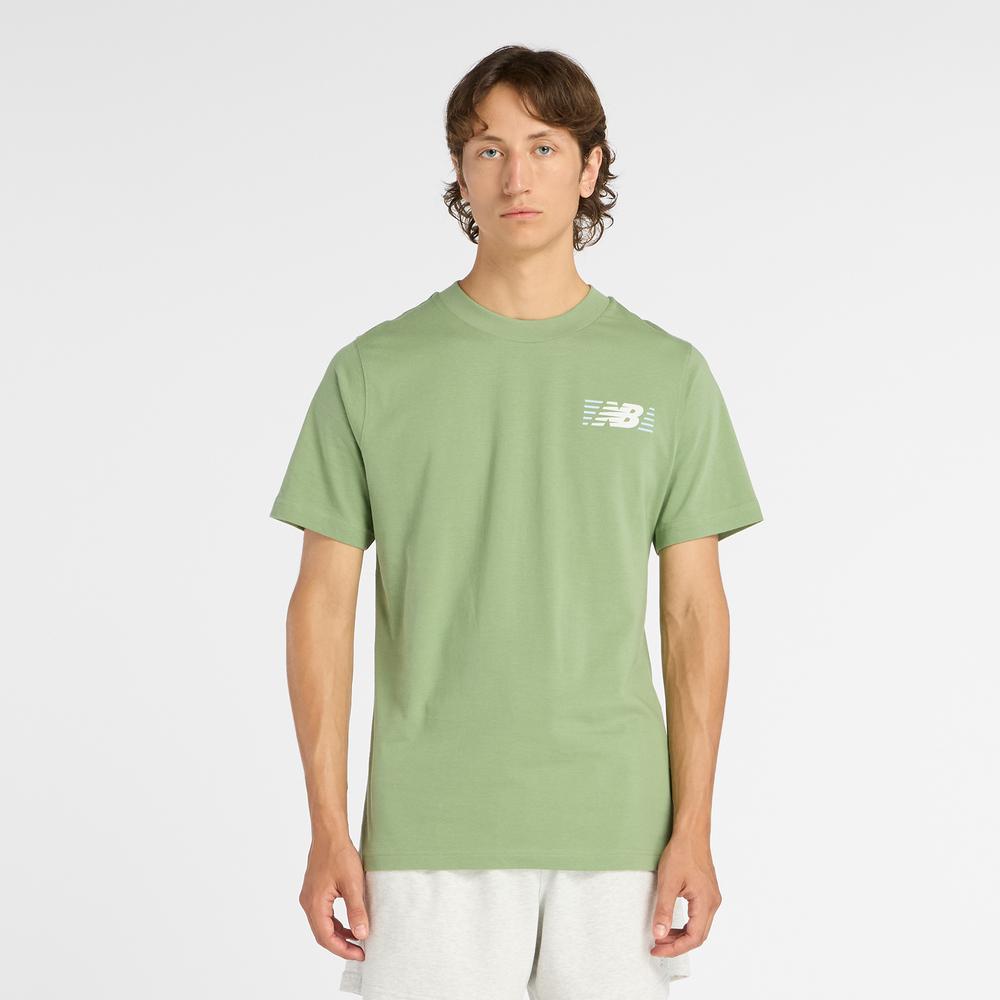 Pánske tričko New Balance MT6179UMAAR - zelené