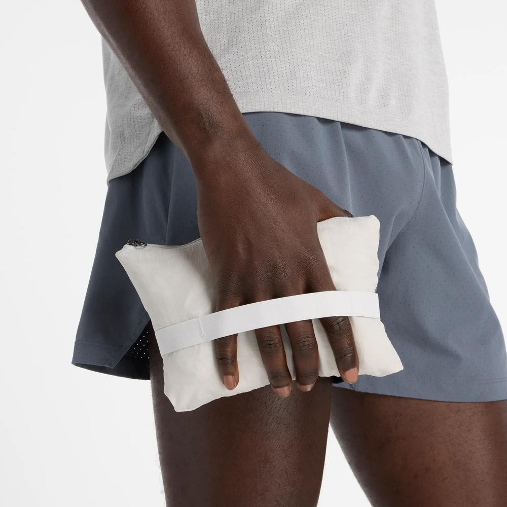 Mužský vetrovka New Balance MJ61U1I9GYM - šedý