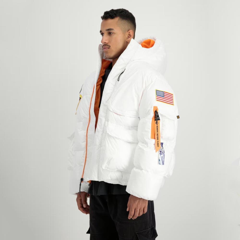 Bunda Alpha Industries Nasa Puffer Artemis 14813609 - biele