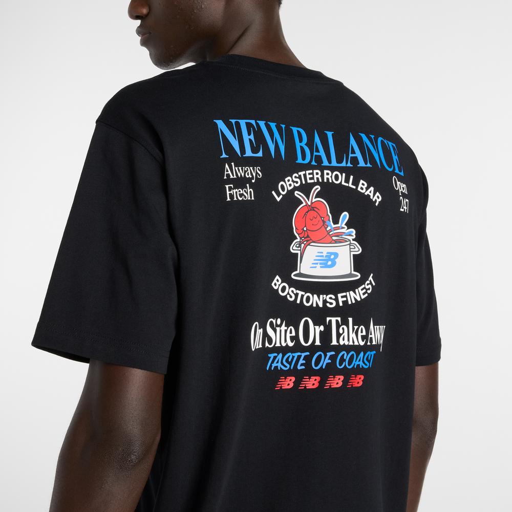 Pánske tričko New Balance MT61Y1F6BK - čierne