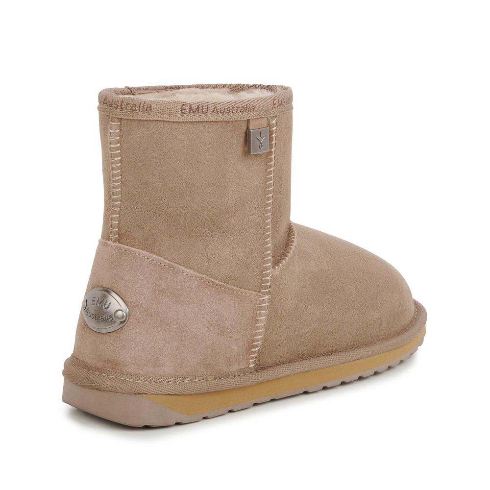 Topánky Emu Australia Platinum Stinger Slim Mini WP20003MUSH - hnedé