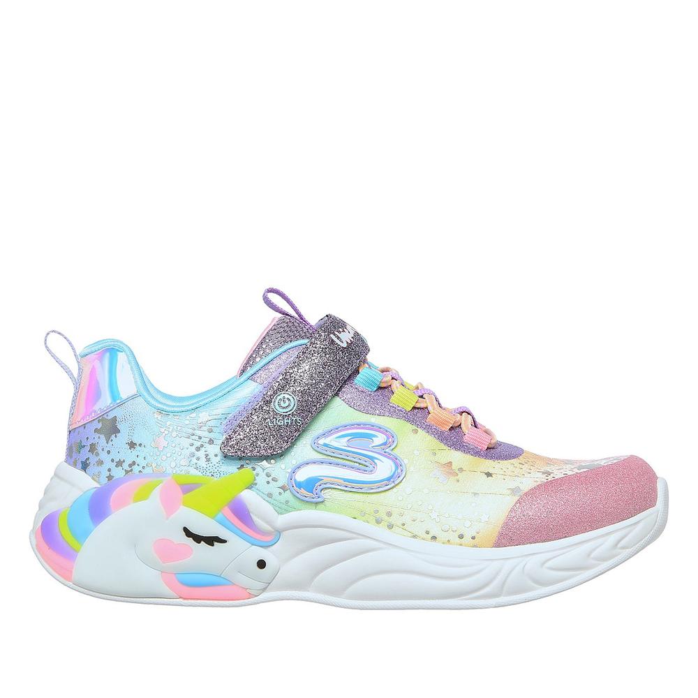 Topánky Skechers S Lights Unicorn Dreams 302311LPRMT - viacfarebné