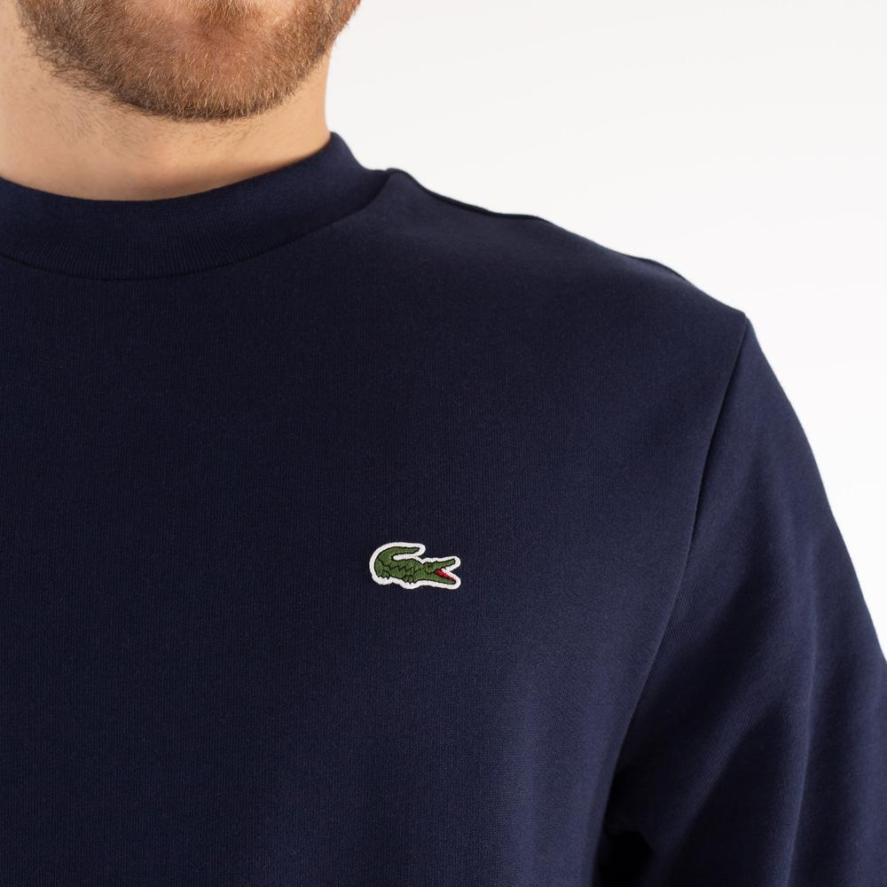 Blúza Lacoste Organic Brushed Cotton Sweatshirt SH9608-166 - tmavomodré