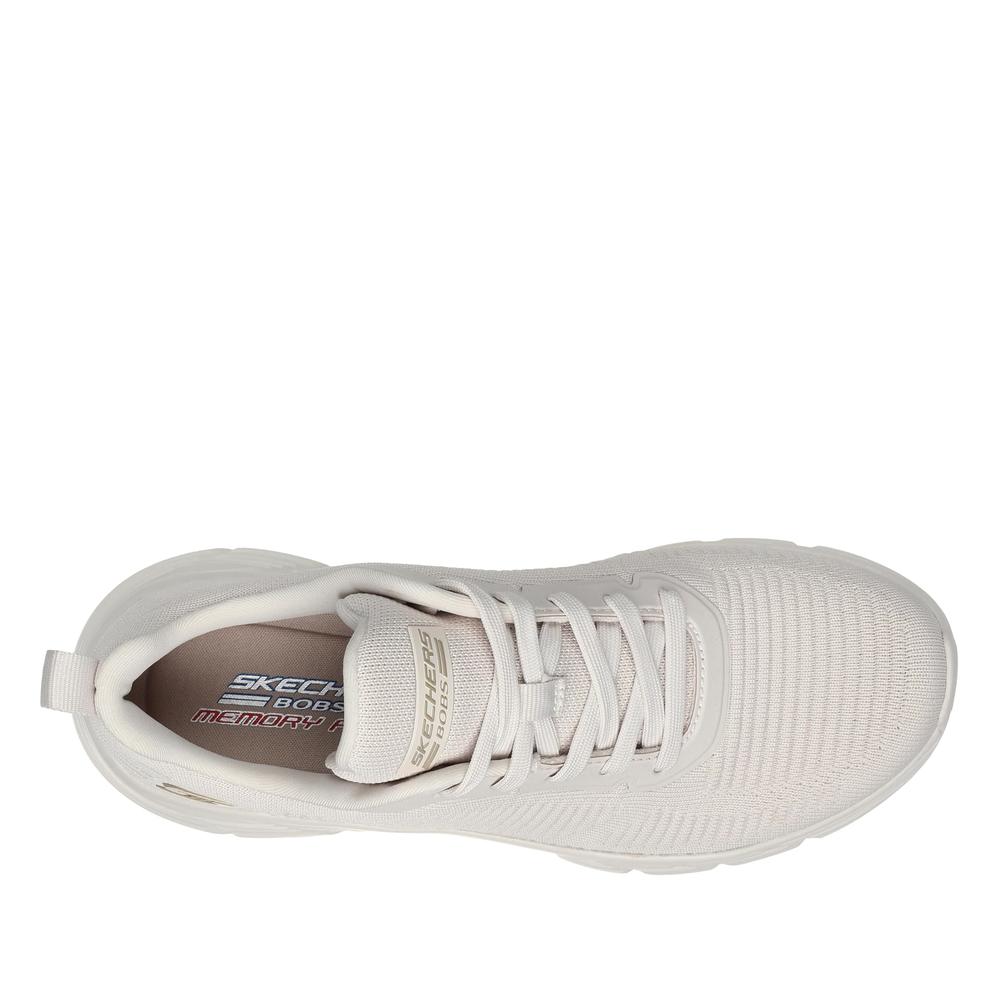 Dámske topánky Skechers Bobs Sport B Flex Hi Flying Hi 117385OFWT - biele