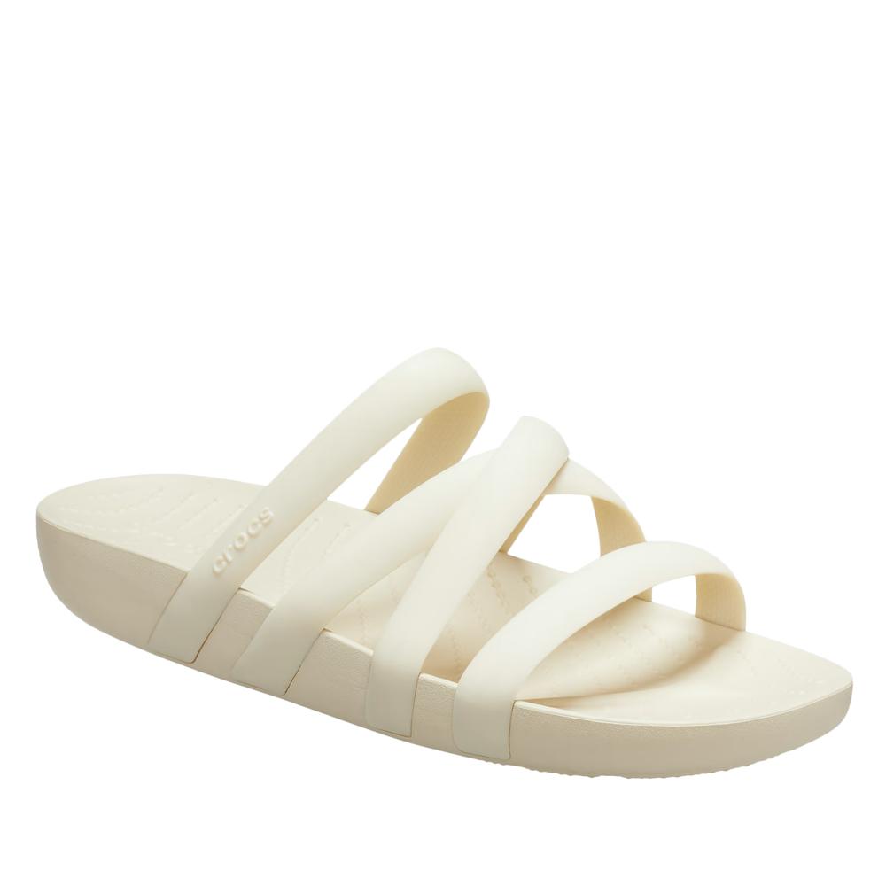 Klapky Crocs Splash Strappy Sandal 208217-2Y2 - krémové