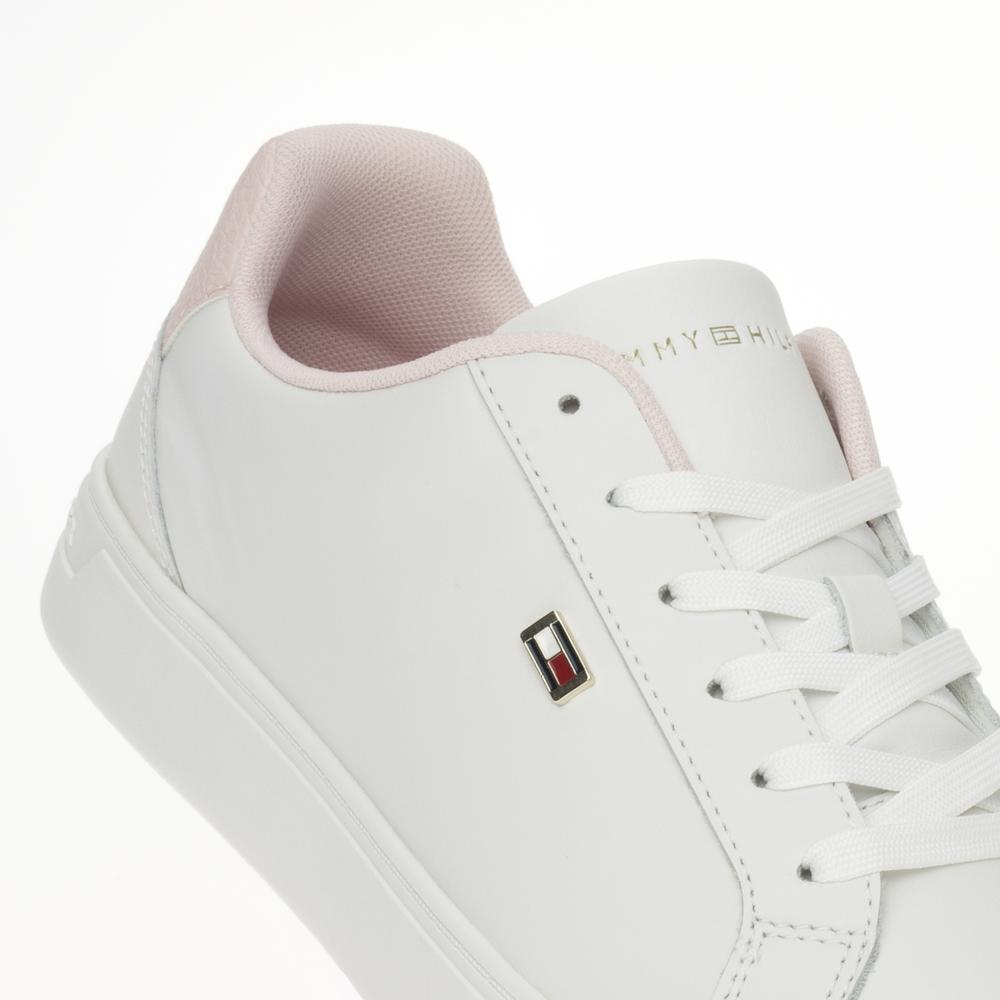 Topánky Tommy Hilfiger Flag Court FW0FW08072-0LA - biele