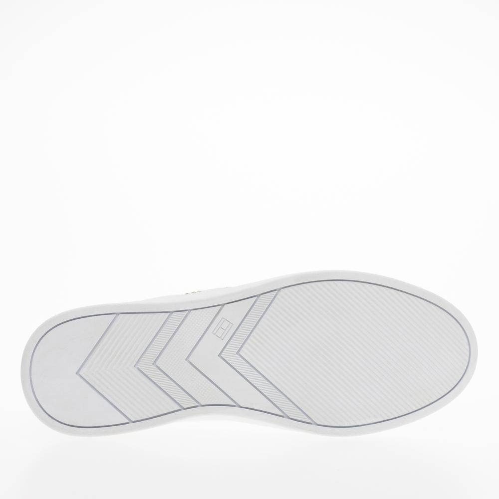 Topánky Tommy Hilfiger Court Sneaker With Webbing FW0FW07106-YBS - biele