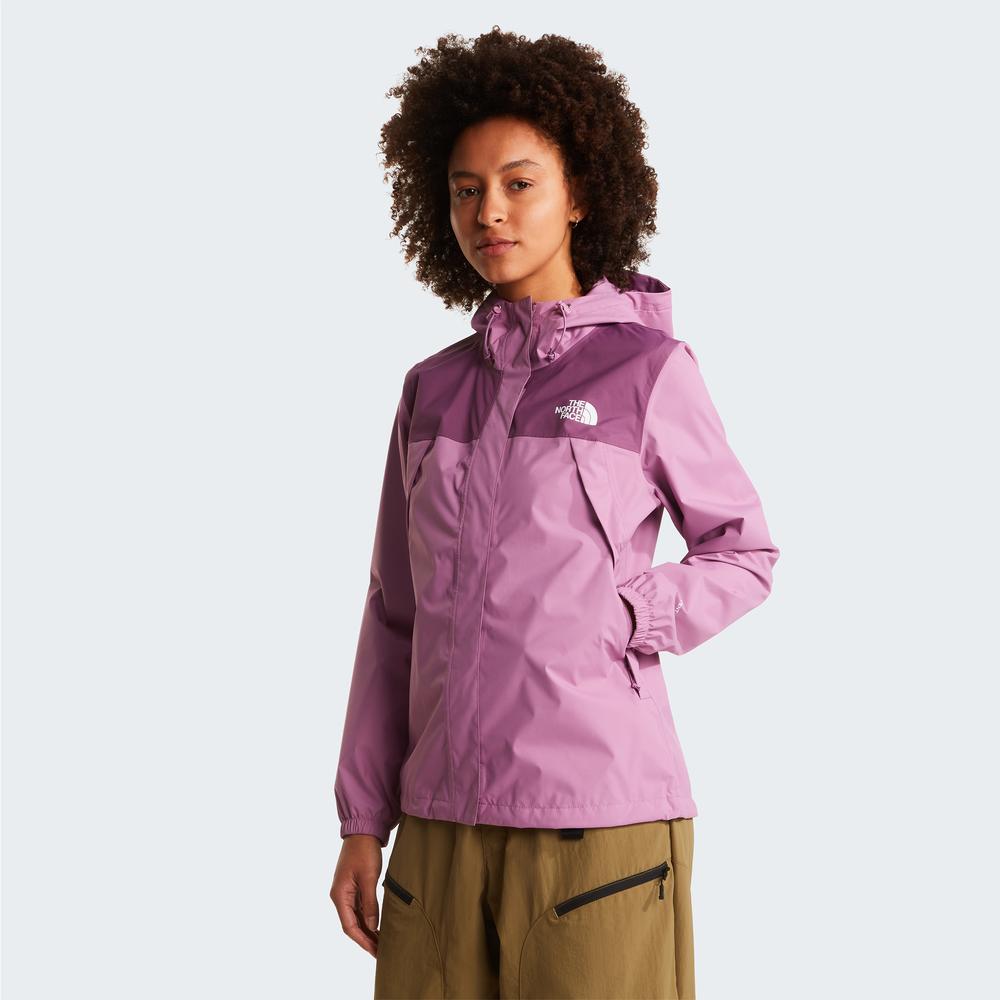 Bunda dámske The North Face Antora Rain Jacket 0A8BKDK221 - fialové
