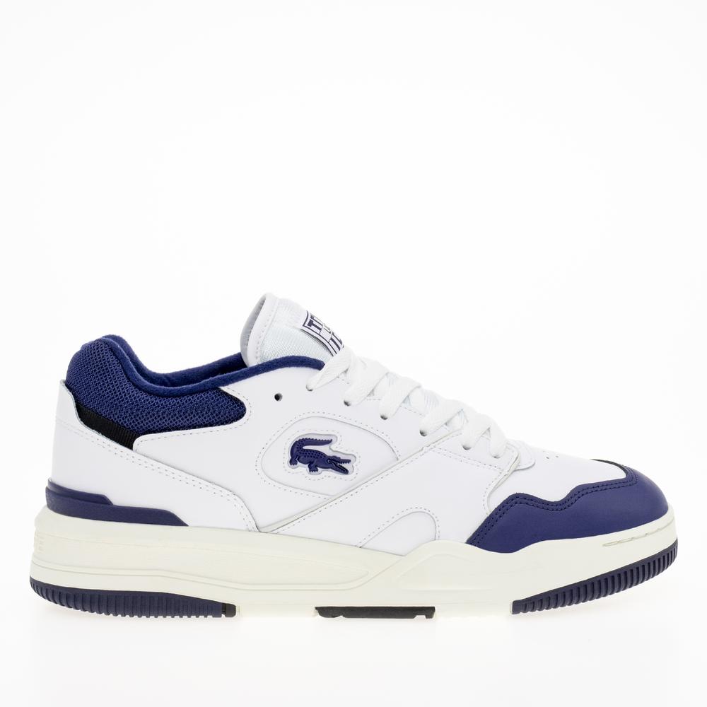 Topánky Lacoste Lineshot Mesh Collar Leather Trainers 746SMA0075-042 - biela