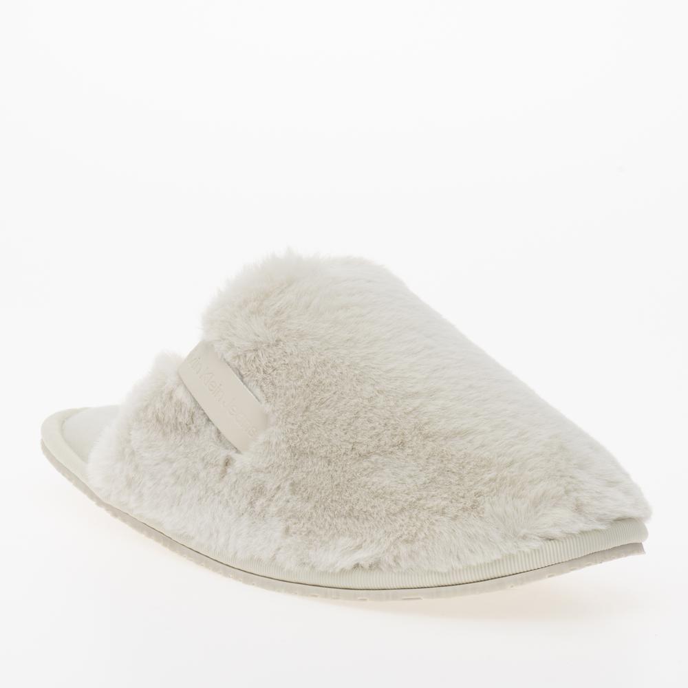 Topánky Calvin Klein Hotel Slipper Fur After Glow YW0YW01593-ACF - biele