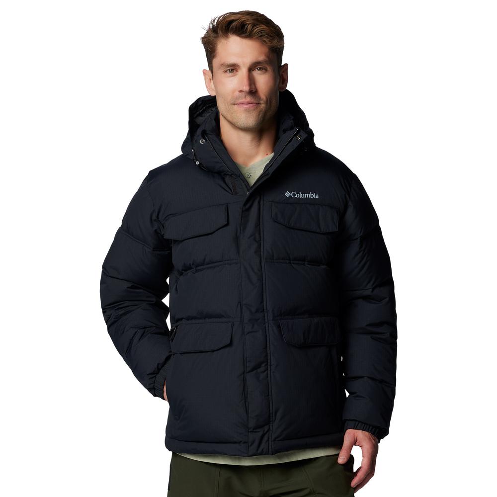 Mužský bunda Columbia Landroamer Hooded Puffer 2088081010 - čierne