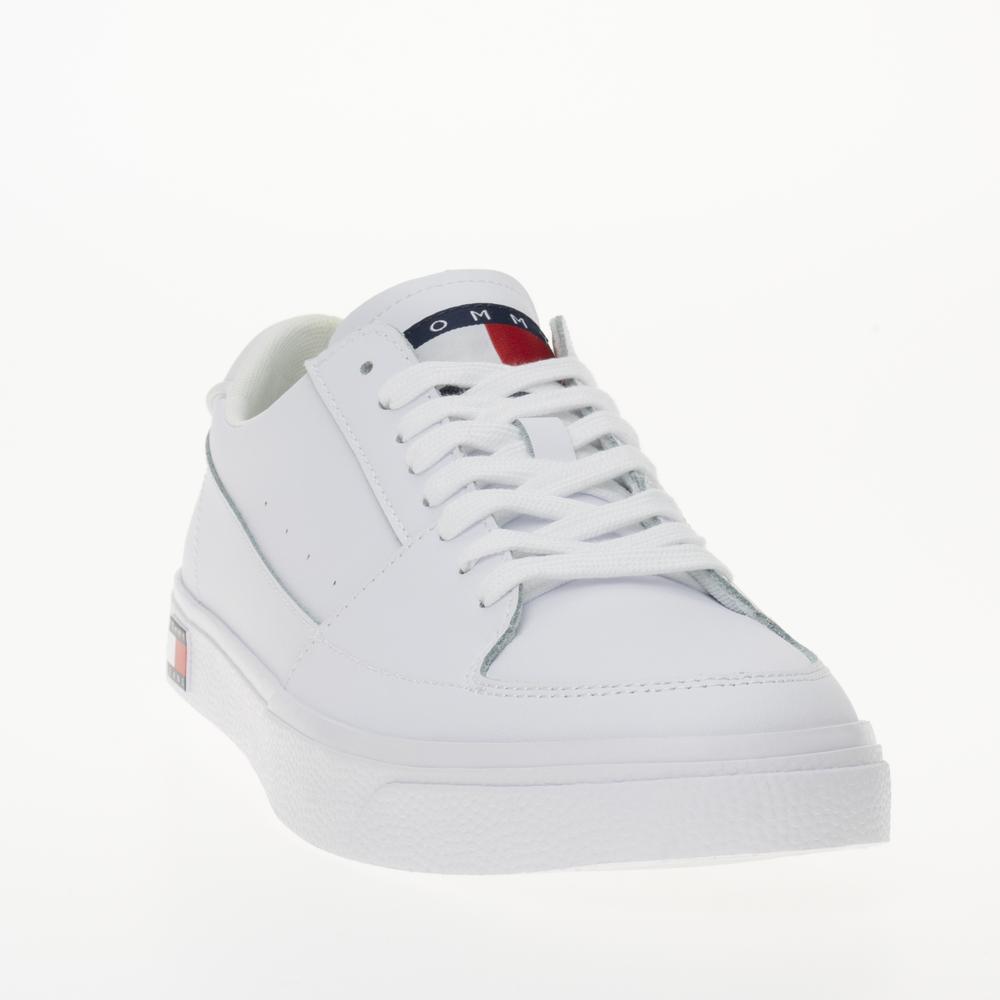 Topánky Tommy Jeans Vulcanized Essentials EM0EM01398-YBS - biele