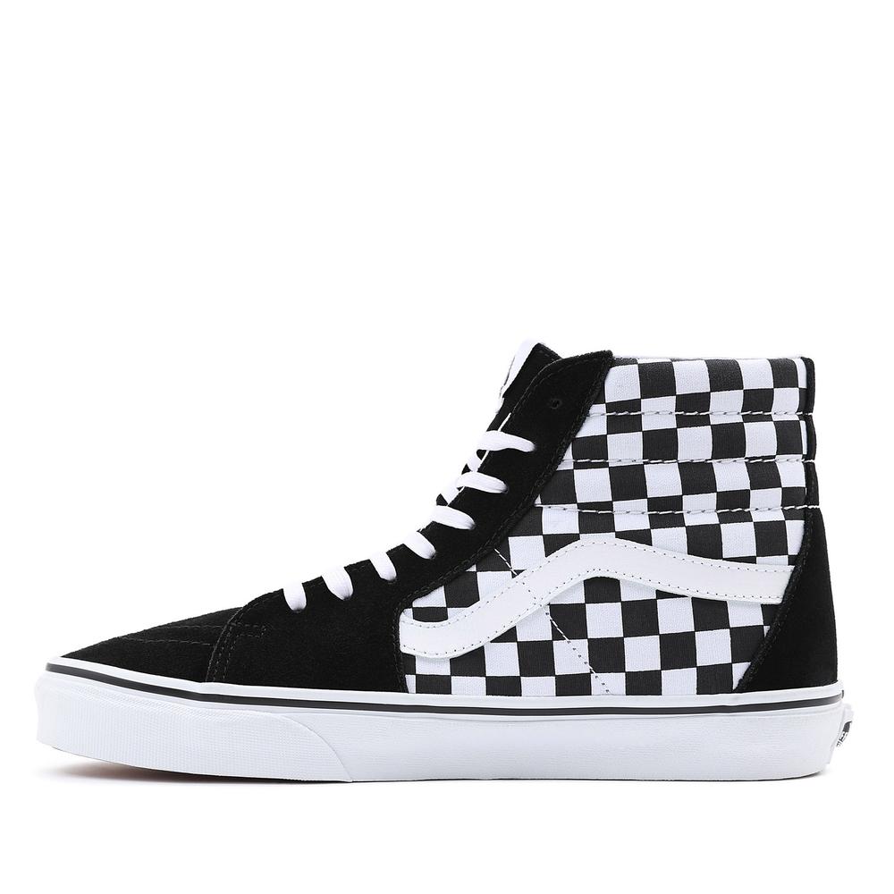 Topánky Vans Checkerboard SK8-HI VN0A32QGHRK1 - čierne