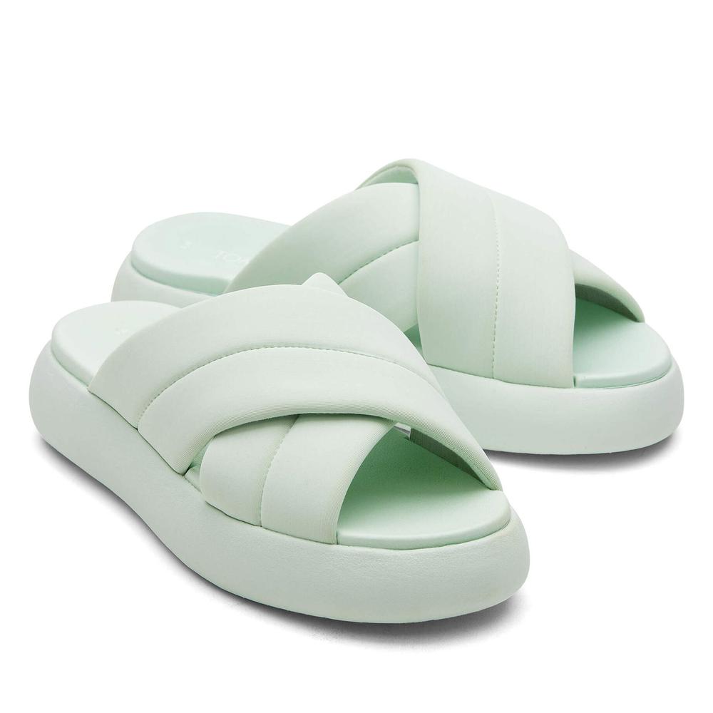 Klapky Toms Mallow Crossover 10019705 - zelené