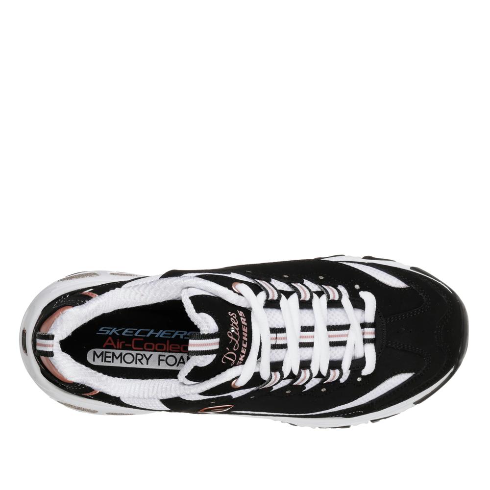Dámske topánky Skechers D'Lites Roam Around 13154BKRG - čierne