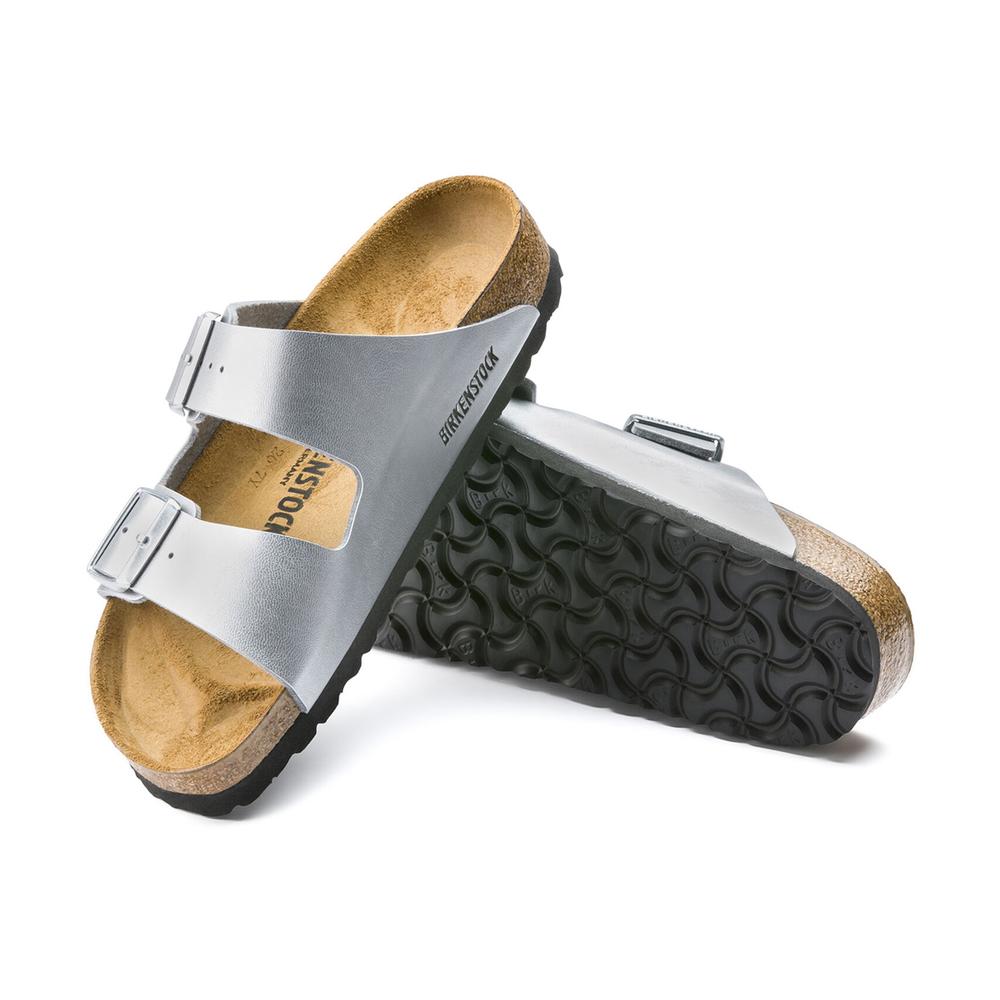 Klapky Birkenstock Arizona Birko-Flor 1012283- strieborné