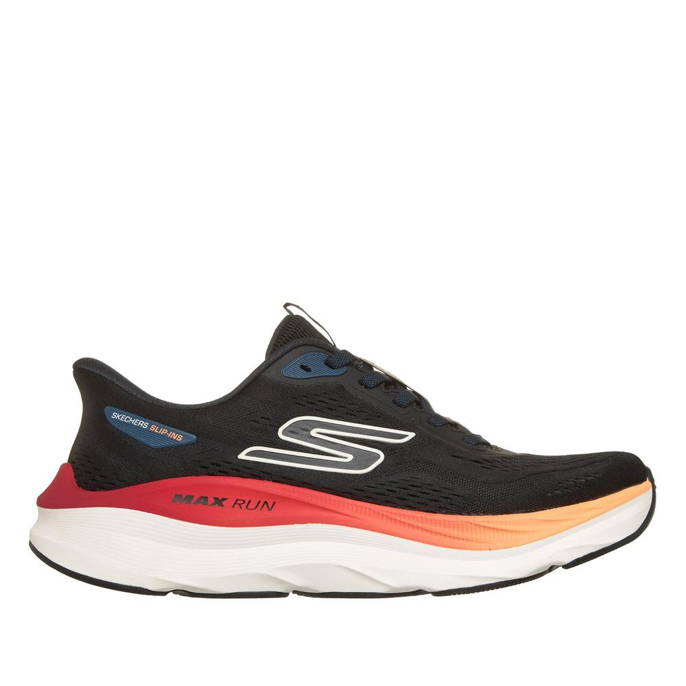 Topánky pánske Skechers Slip-ins: Max Run 221000BKMT - čierne