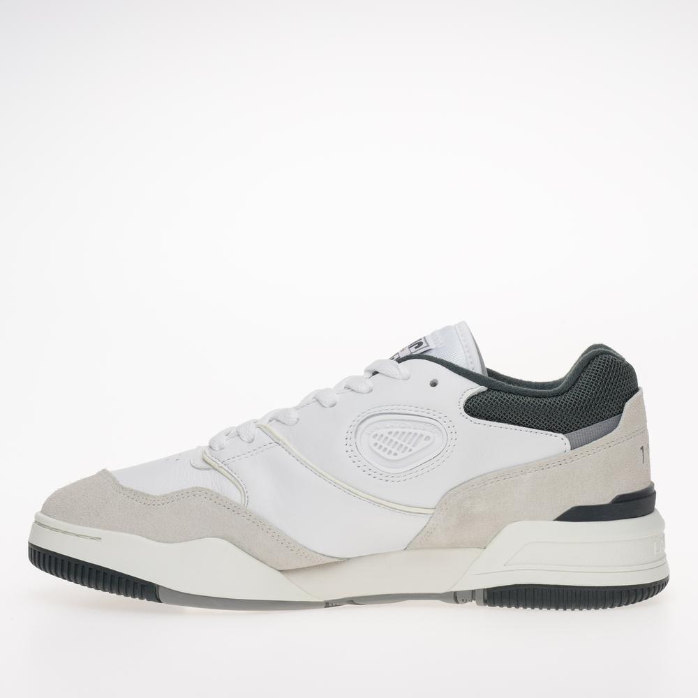Topánky Lacoste Lineshot Mesh Collar Leather Trainers 746SMA0088-1R5 - biela