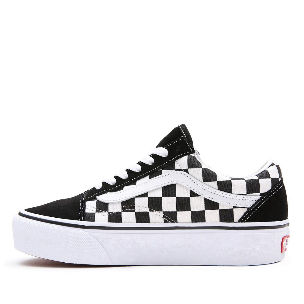 Topánky Vans Checkerboard Old Skool Platform VN0A3B3UHRK1 - čierne