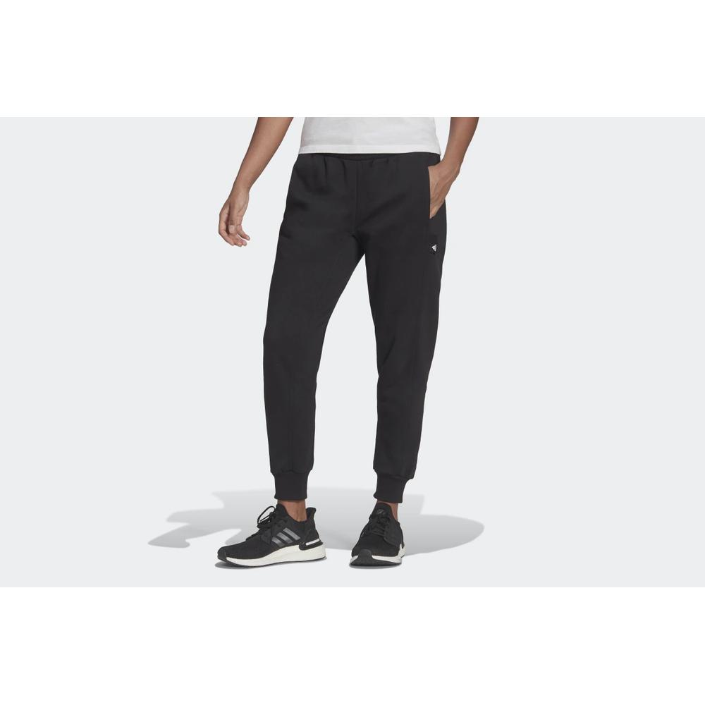 Dresové nohavice adidas Sportswear Studio Lounge Fleece HE0421 - čierne