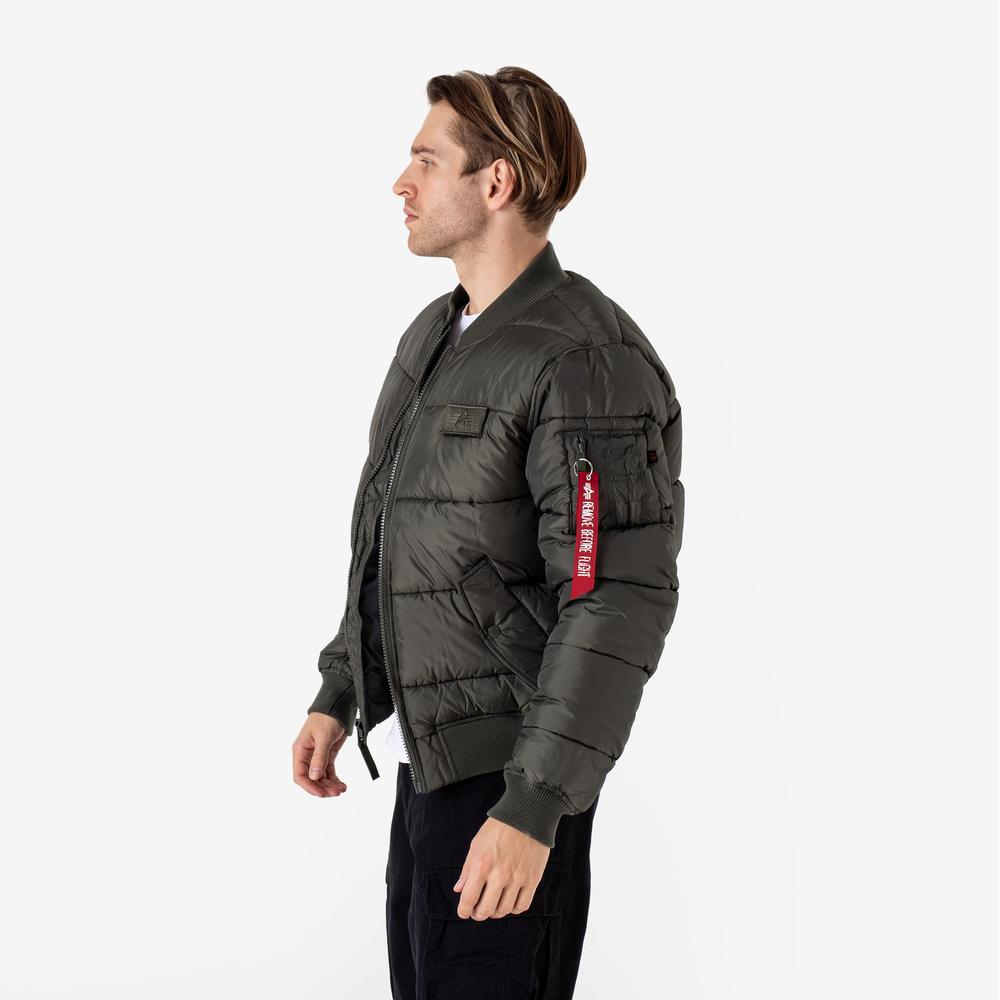 Bunda Alpha Industries MA-1 Puffer Bomber 138116142 - zelené