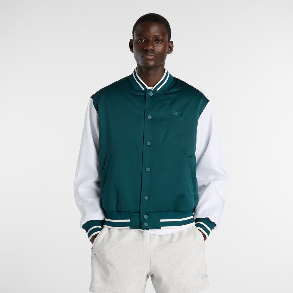 Mužský vetrovka New Balance MJ6102R7AAV - zelené