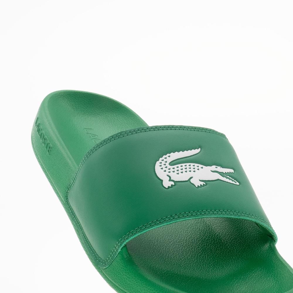 Klapky Lacoste Serve Sliders 749CMA0041-1R7 - zelené