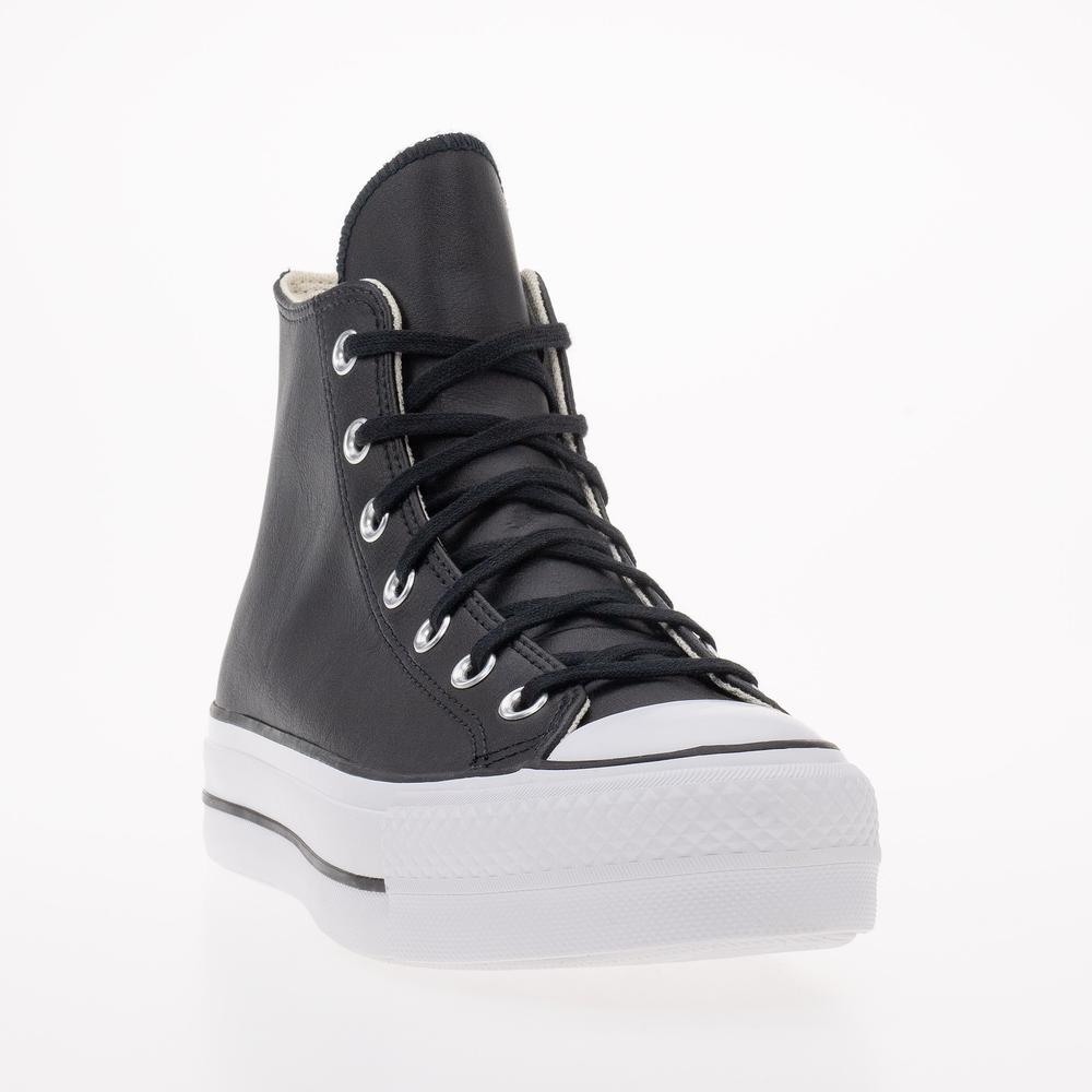 Topánky Converse Chuck Taylor All Star Lift Platform Leather 561675C - čierne