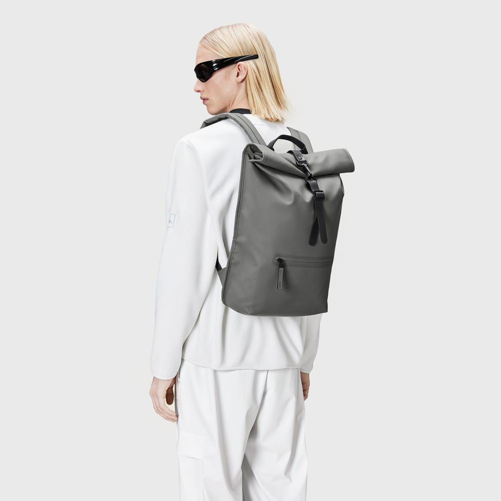 Ruksak Rains Rolltop Rucksack 13320-13 - šedý